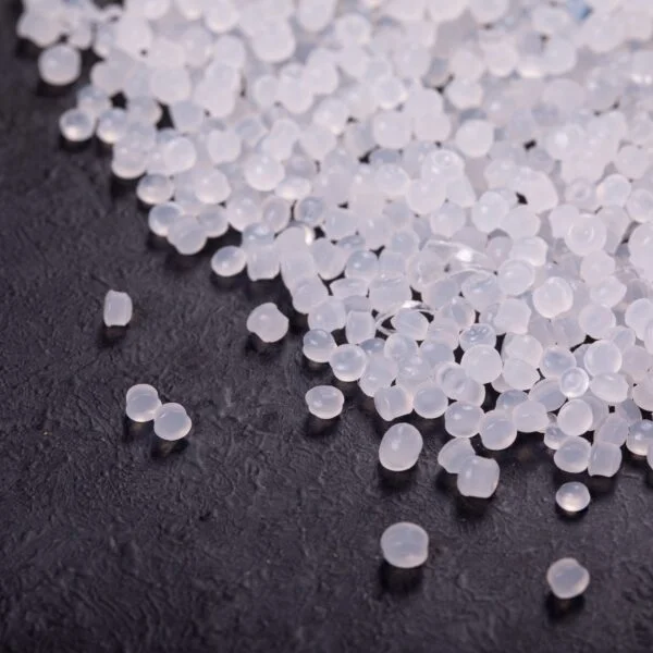 polyprpelyne pellets on dark surface
